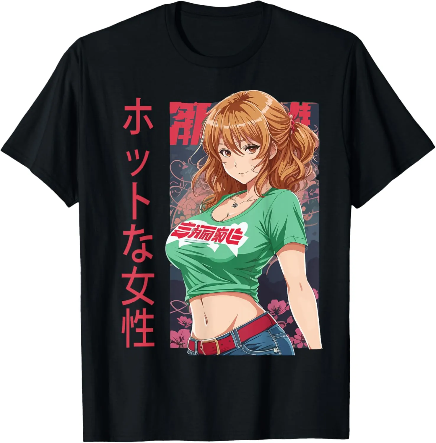 Anime Girl Kawaii Waifu Aesthetic Japanese Woman T-Shirt