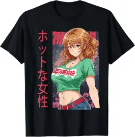Anime Girl Kawaii Waifu Aesthetic Japanese Woman T-Shirt