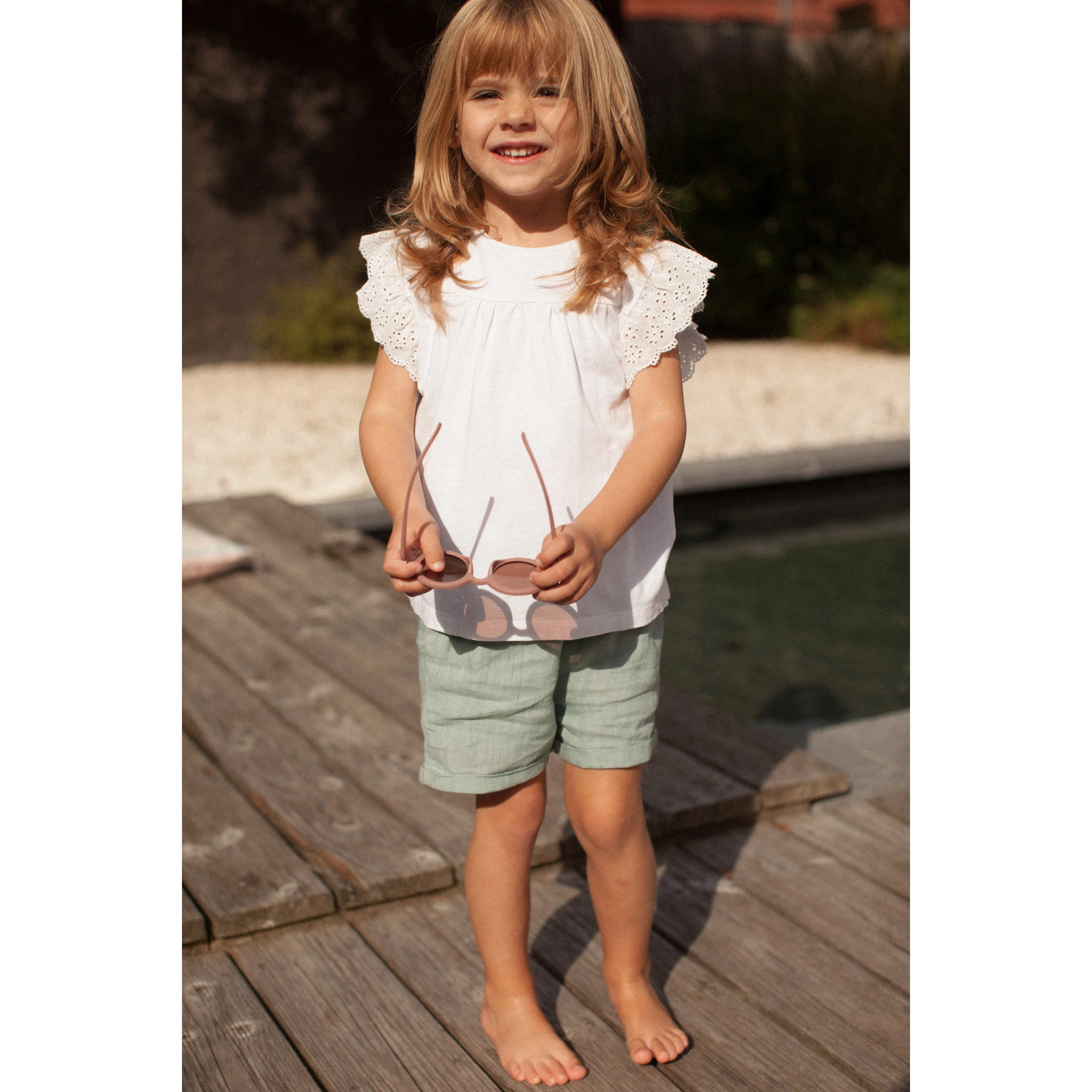 Bonheur du Jour Paris  Baby Boy Boys Short Eucalyptus Green