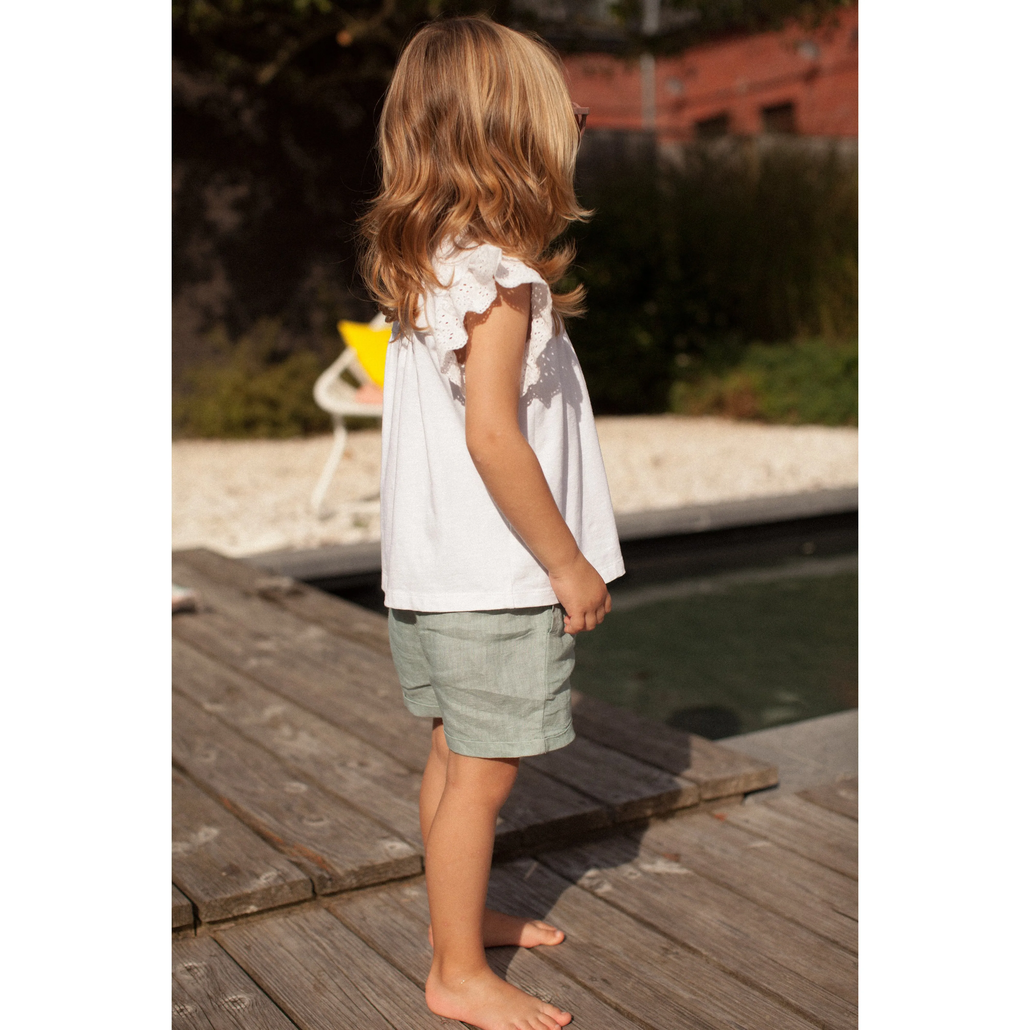 Bonheur du Jour Paris  Baby Boy Boys Short Eucalyptus Green
