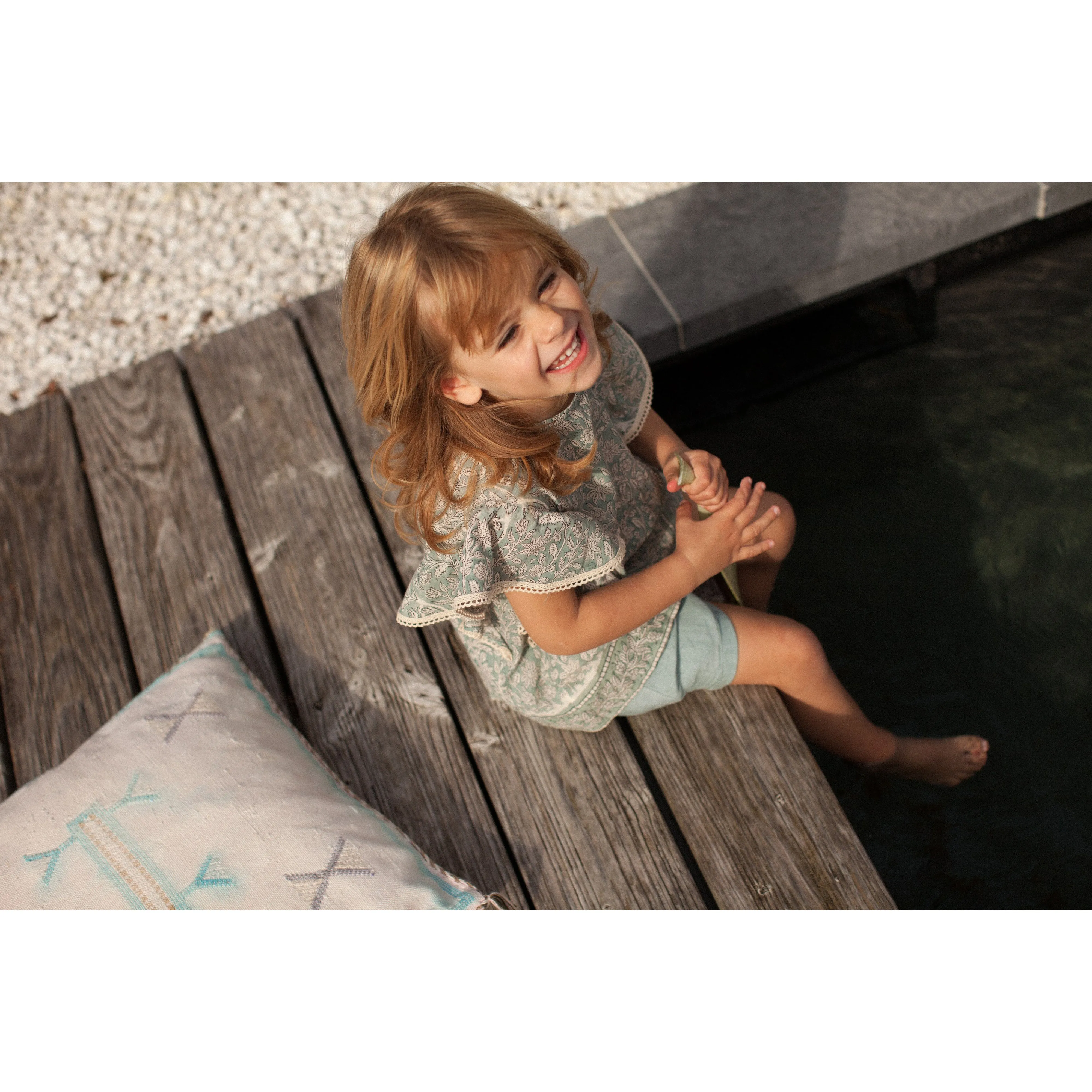 Bonheur du Jour Paris  Baby Boy Boys Short Eucalyptus Green