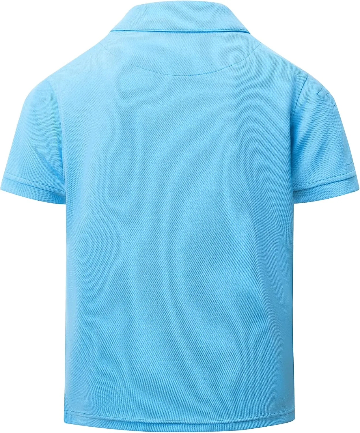 Boys Short Sleeve Pique Polo Shirt Uniform Golf T-Shirts for Kids 6-16 Years