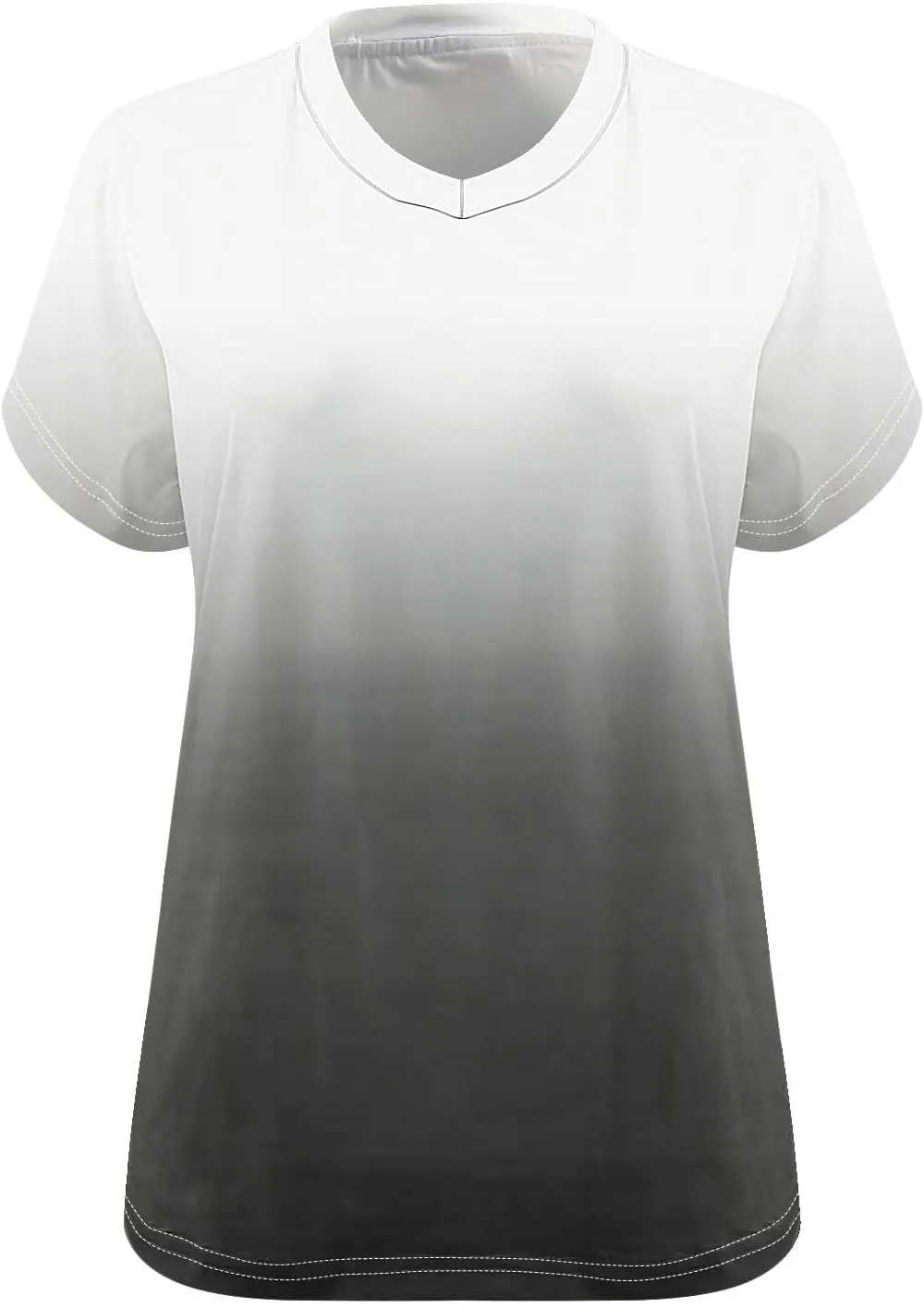 Custom T Shirts for Women, Womens Plus Size Tops Oversized V Neck Short Sleeve Summer Base Shirt Family T-Shirt