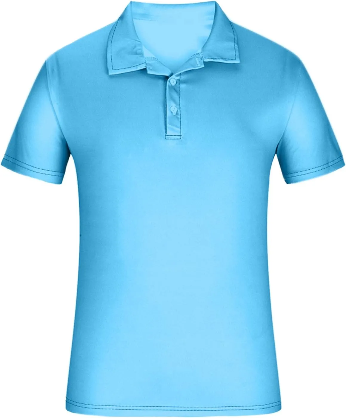 Men's Slim fit Breathable Solid Golf Polo with Pocket Summer Plain Short Sleeve Casual Fashion Shirt