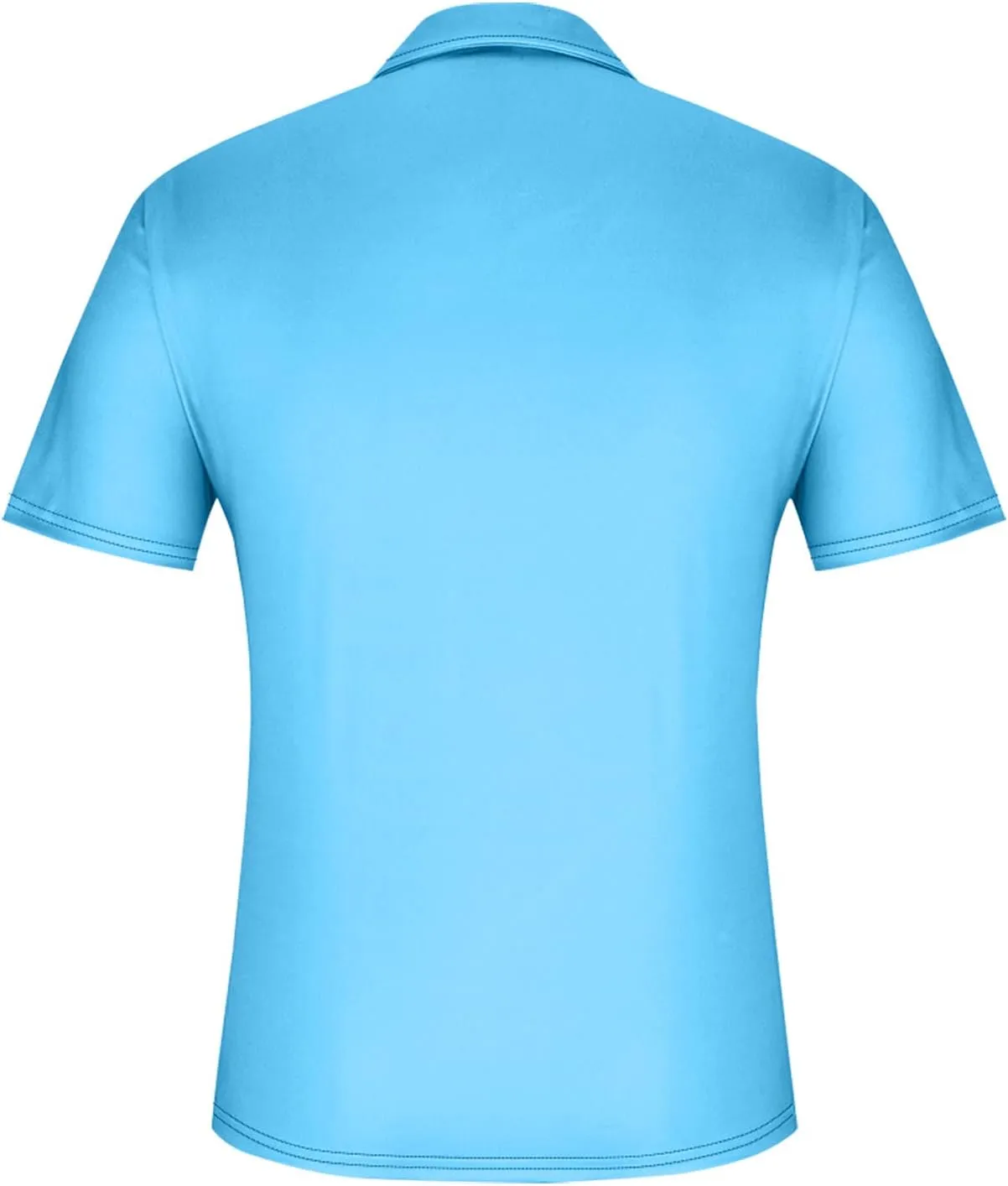 Men's Slim fit Breathable Solid Golf Polo with Pocket Summer Plain Short Sleeve Casual Fashion Shirt