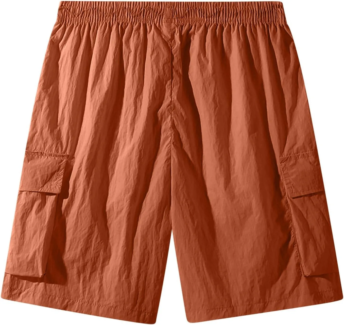 Men's Summer Wide Leg Cargo Shorts Streetwear Fashion Casual Quick-Dry Baggy Hip Hop Short Pants with Multi-Pockets