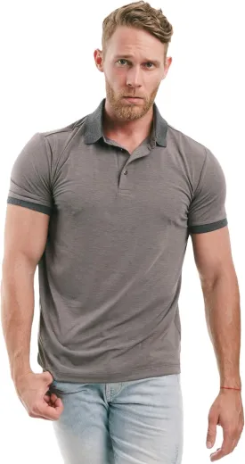 Merino.tech Organic Cotton Mens Polo - Slim Fit, Sustainably Made for Everyday Comfort