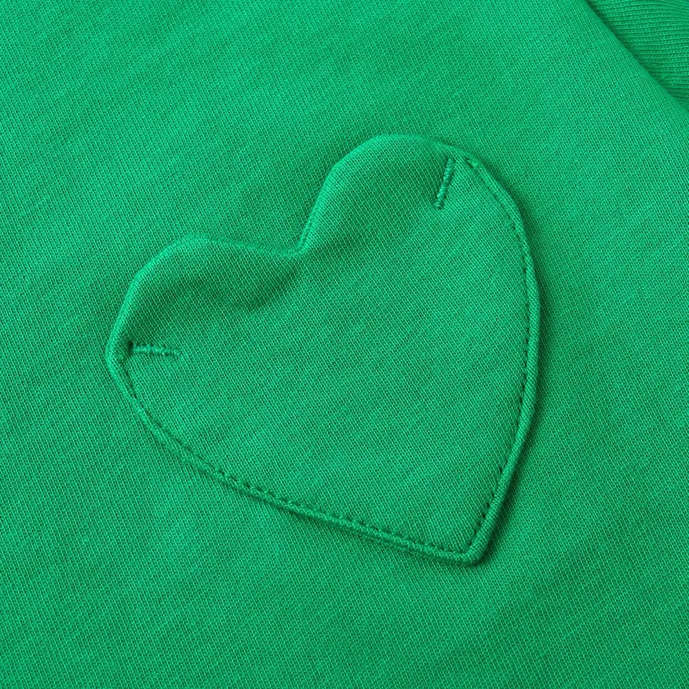 Noomelfish Girls Short Sleeve Heart Pocket T-Shirts Casual Cotton Tee Tops Blouse (5-12 Years)