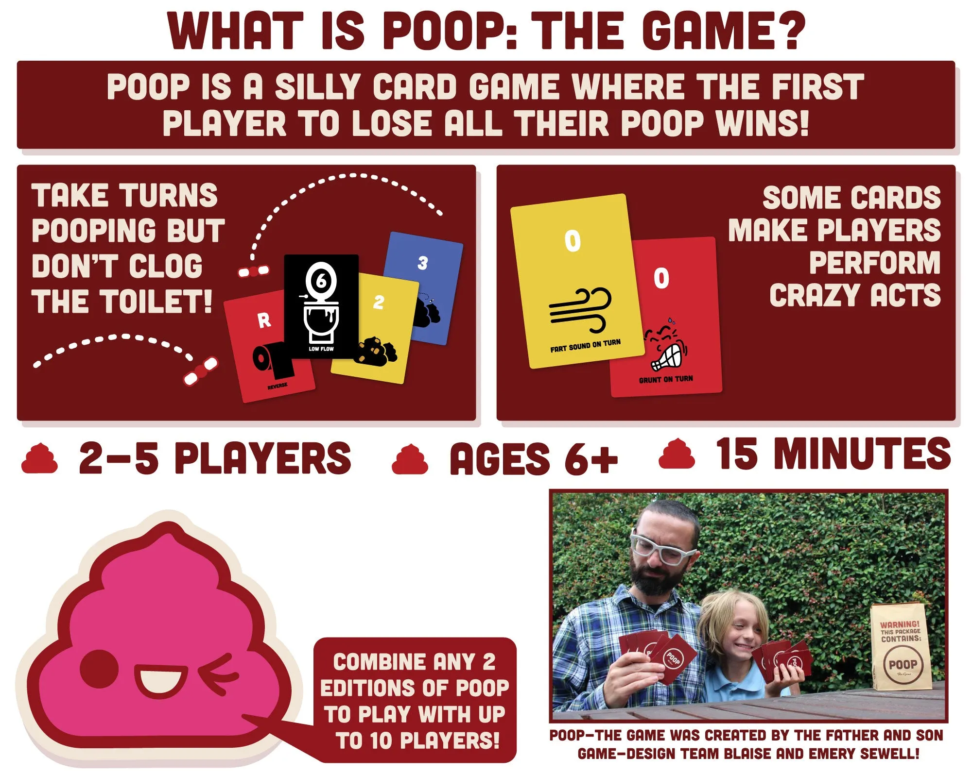 POOP: The Game | Family Friendly Card Game | 2-5 Players