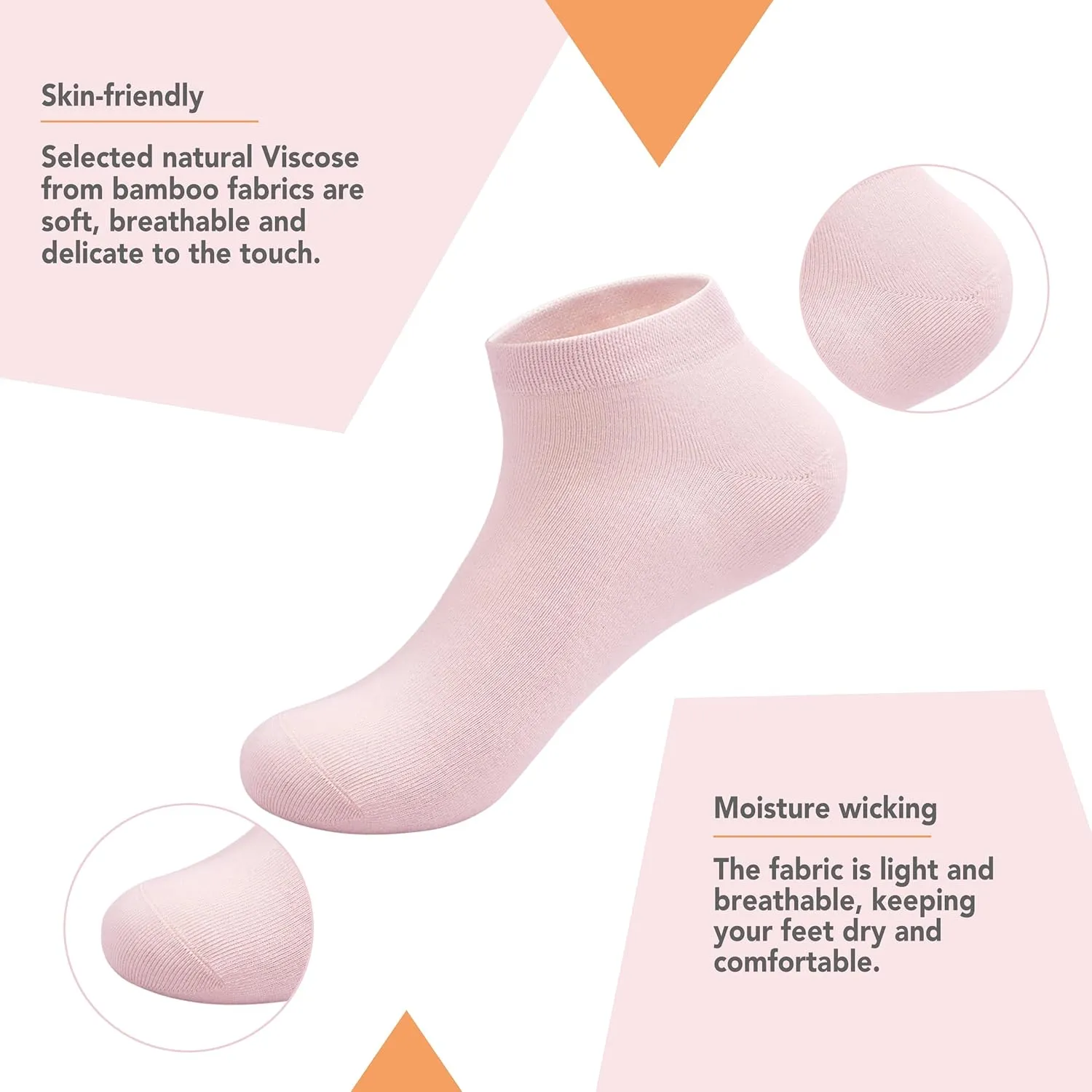 SERISIMPLE Viscose Bamboo School Socks Ankle Super Soft Kids Socks Stretch Cuffs Athletic Socks Odor Anti-odor 5 Pairs
