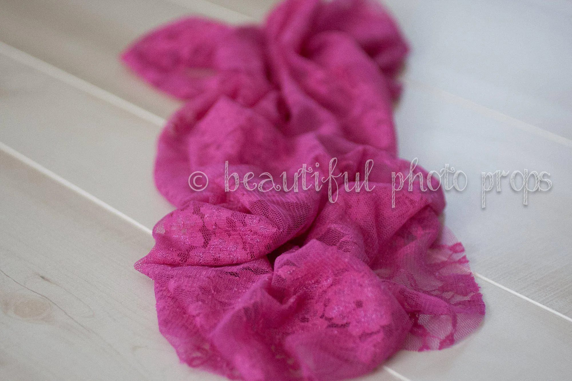 Stretch Lace Wrap in Hot Pink Fuschia
