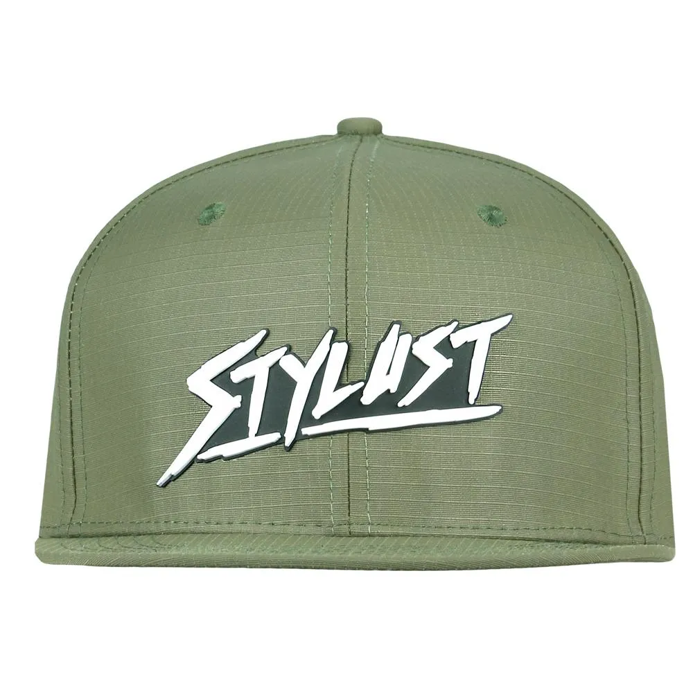 Stylust Ripstop Olive Snapback Hat