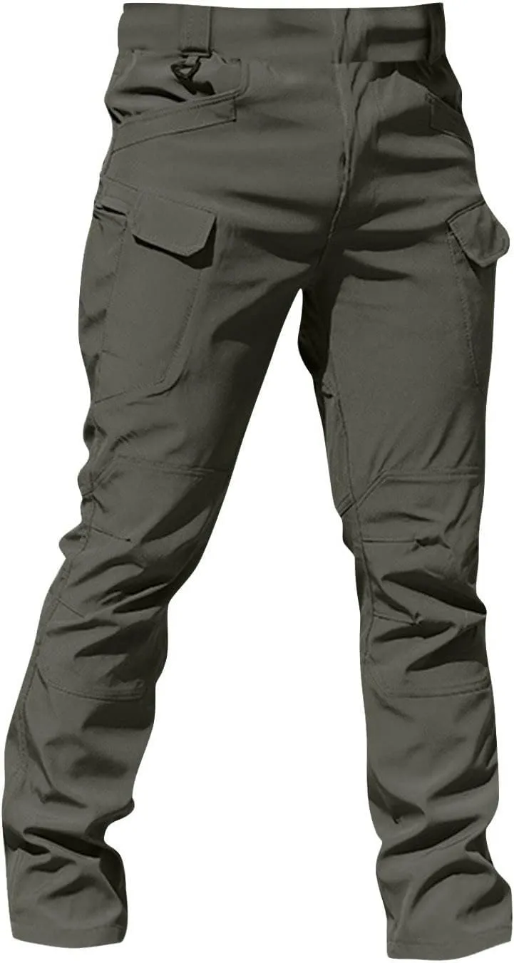 Tactical Cargo Pants for Men Ripstop Water Resistant Camo Hiking Pants Stretch Lightweight Work Pant Multi Pockets