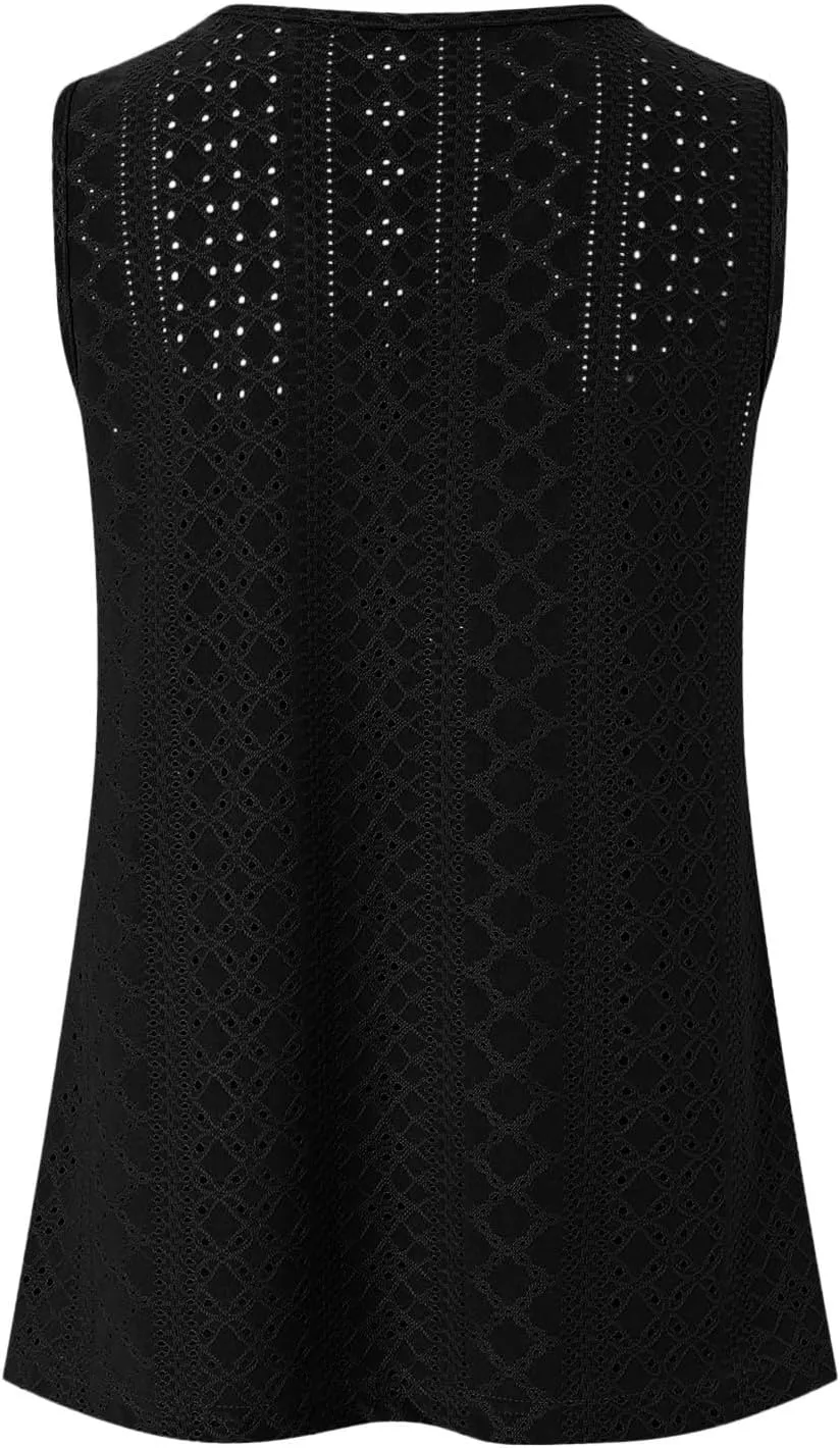 Tank Top for Women 2025 Flowy Peplum Tops for Women Dressy Sleeveless V Neck Babydoll Tank Tops Women