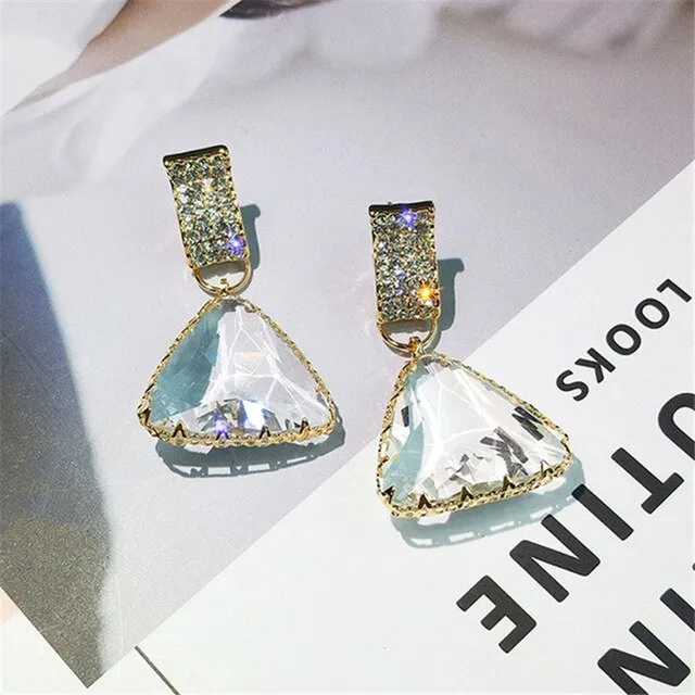 Triangle Drop Earrings