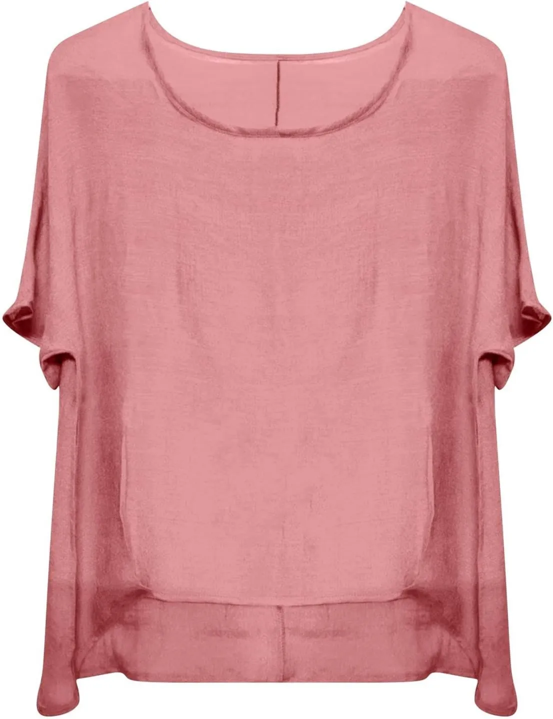 Women's Summer Cotton Linen Boho Floral Short Sleeve Tunic Tops Casual Comfy Womens Tops Oversized Business