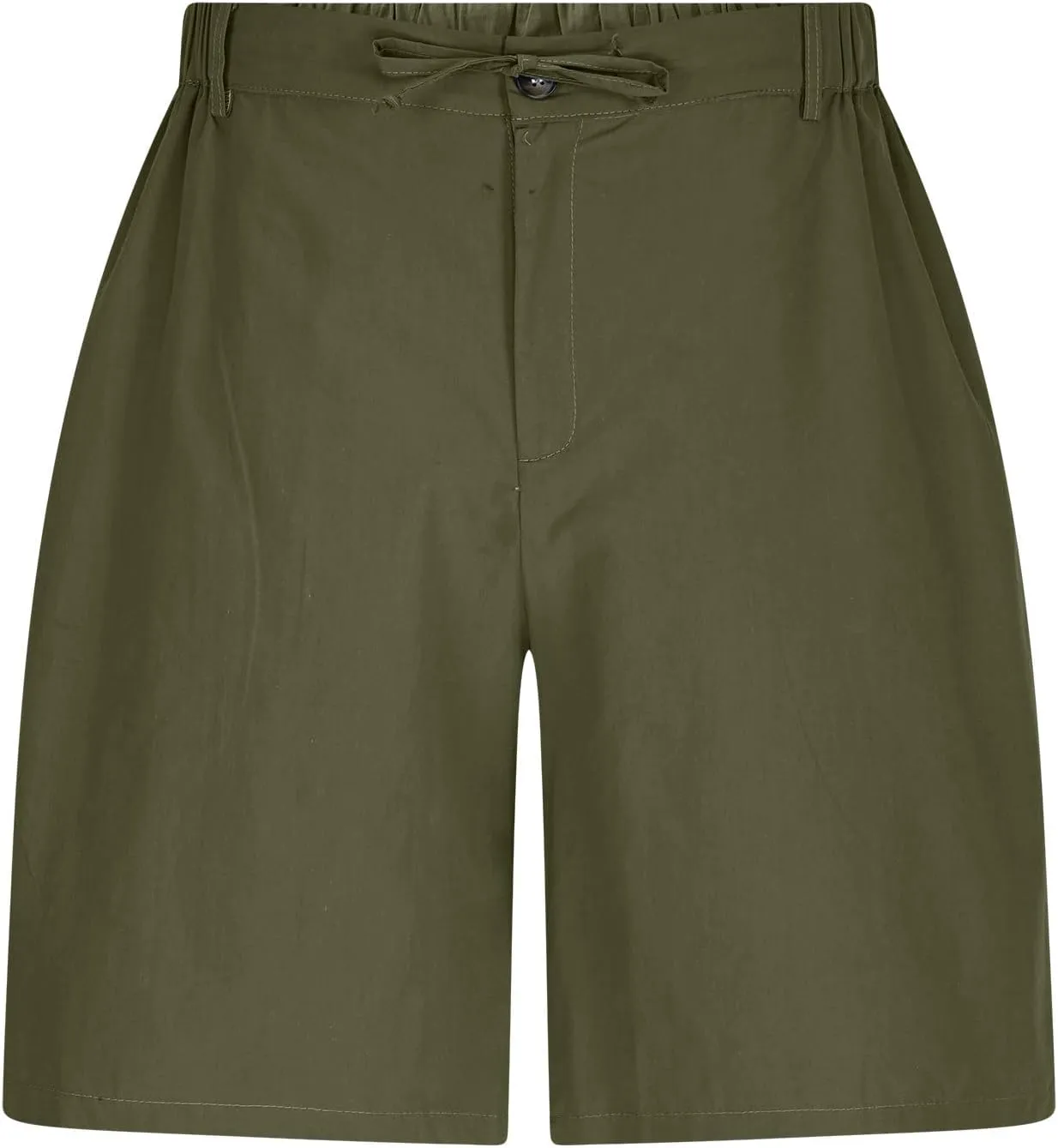 Work Shorts for Men Casual Drawstring Elastic Waist Cargo Pants Outdoor Summer Lightweight Shorts