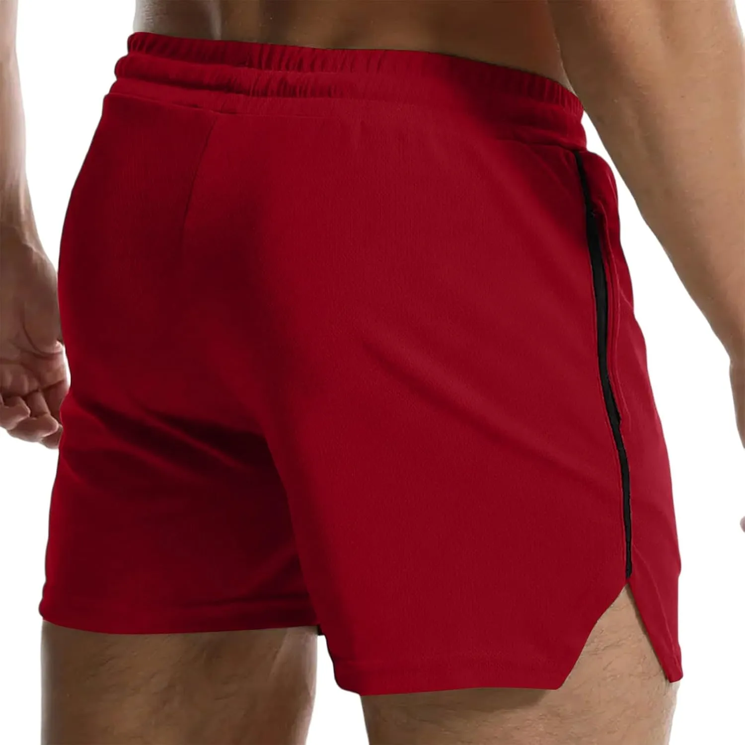 Ymosrh Mens Fitness Shorts Drawstring Summer Casual Workout Running Shorts with Elastic Waist and Pockets, S-2XL