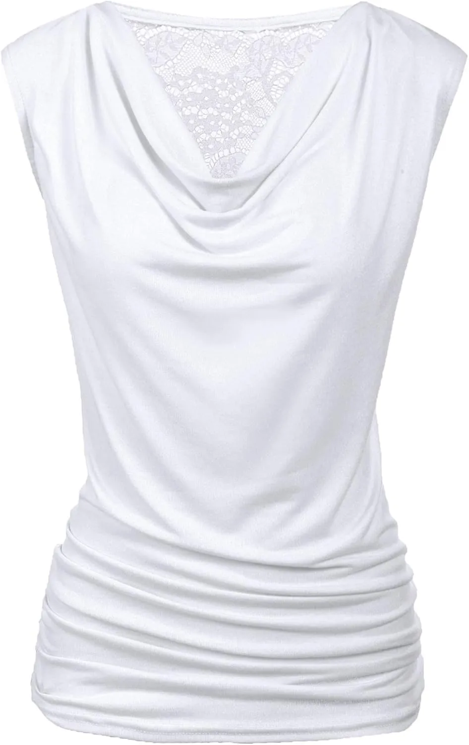 Zeagoo Tank Top for Women Trendy Going Out Tops Sleeveless Shirts Ruched Business Casual Basic Tunic Tops