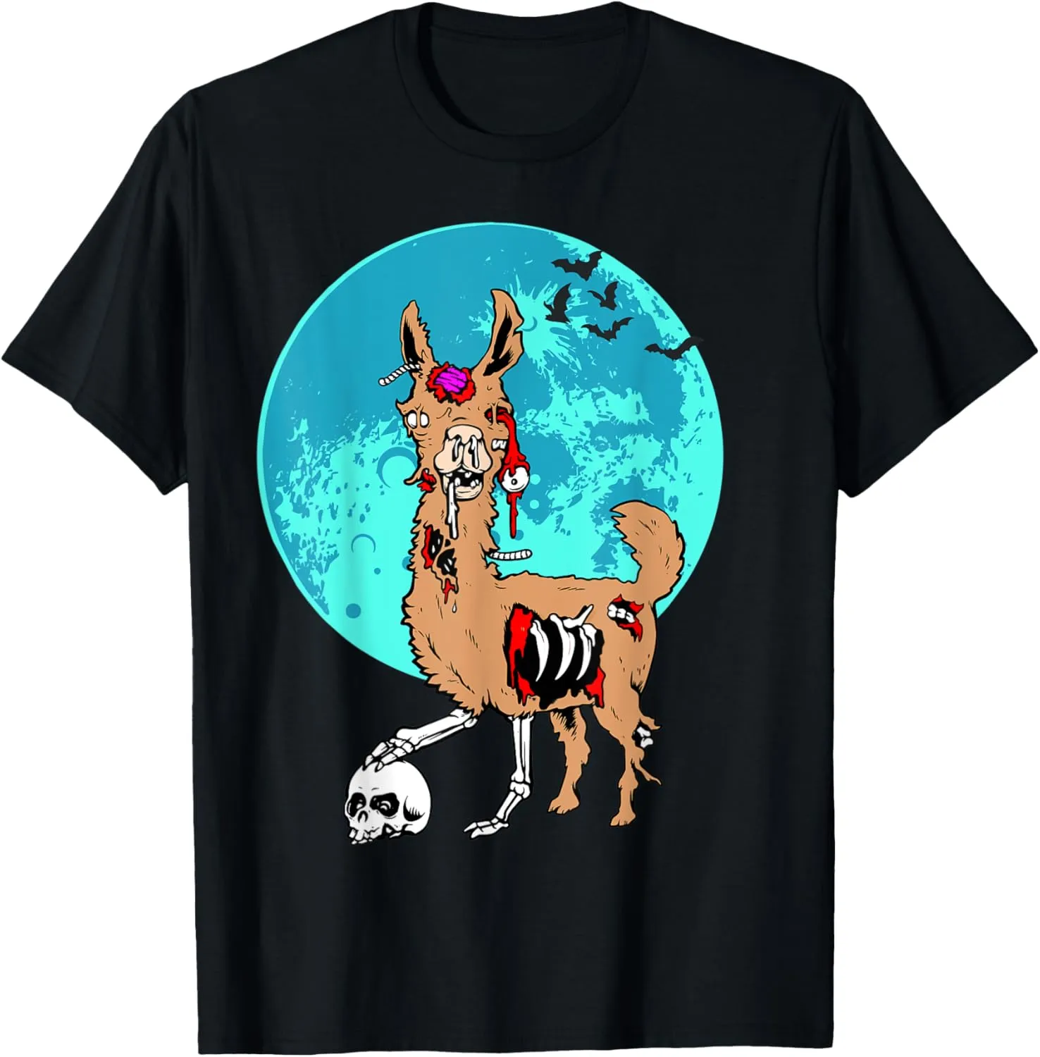 Zombie Llama funny Halloween Costume women men kids T-Shirt